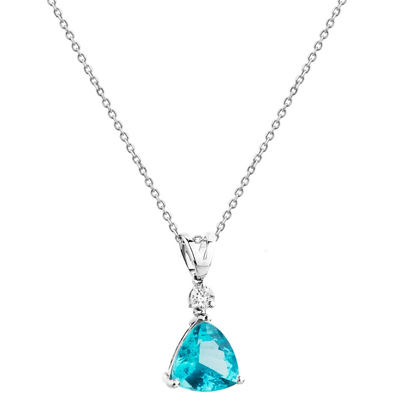 Colar Gota Triângulo Azul